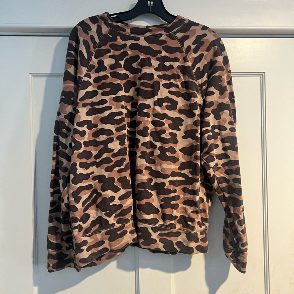 MONROW Animal Camo Print Sweatshirt - XL - Picture 3 of 12